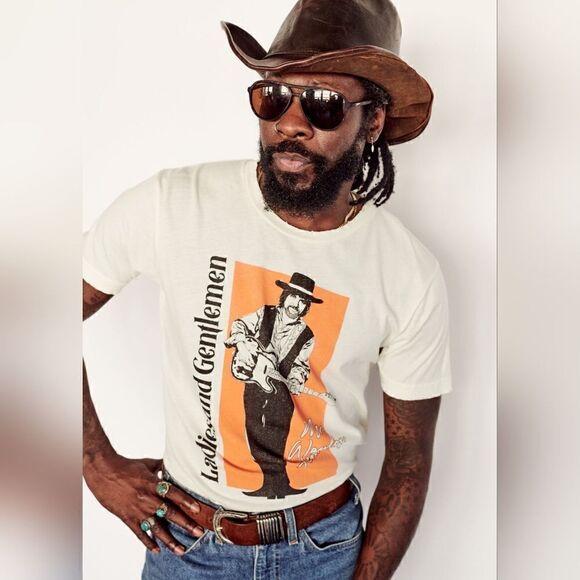 NWOT Midnight Rider Ladies & Gentlemen Waylon Jennings Unisex Tee Size XXL - Picture 1 of 11
